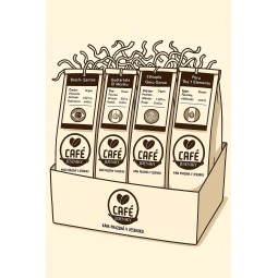 Degustační set – 4×125 g čerstvě pražené kávy | Jeseník Café