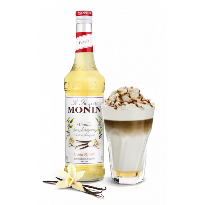 Monin Vanilkový sirup 1l – Výborný pro kávu, koktejly a dezerty | Kafezjesu.cz