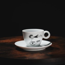 Porcelánový hrnek na cappuccino muž - s tímhle hrnečkem bude každé ráno o něco lepší a káva nebo čaj o něco lahodnější!